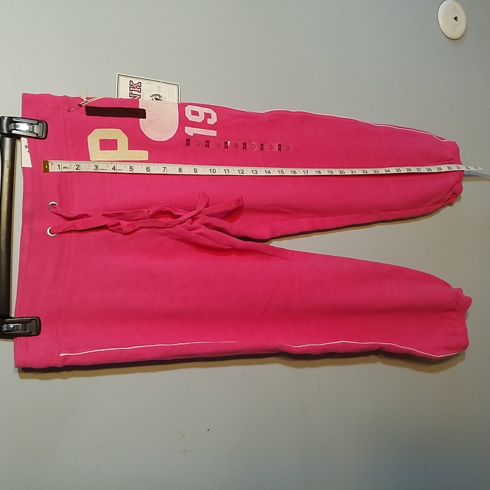 VICTORIA'S SECRET PINK XS SWEATPANTS NEW HOT PINK - Picture 2 of 6